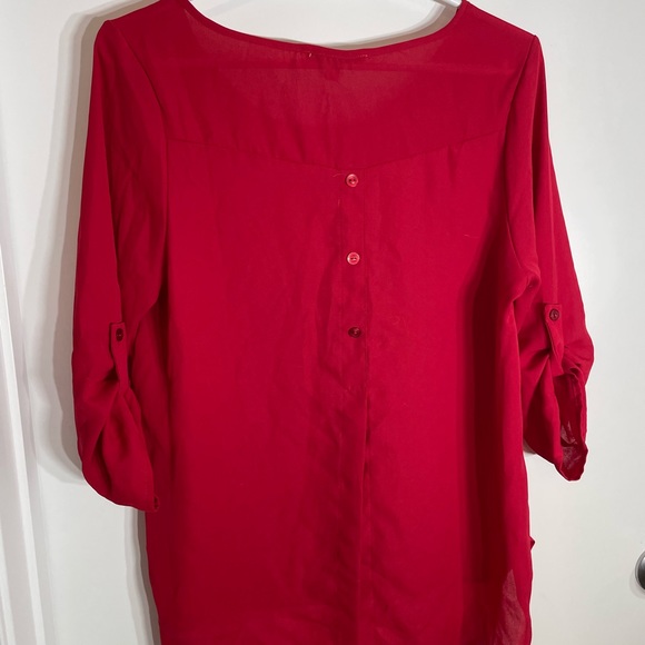 Pink Rose Red long sleeve top - Picture 2 of 4